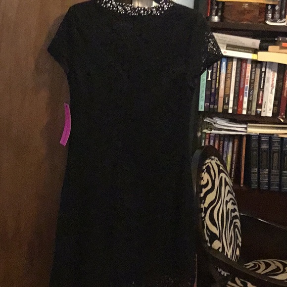 Jewel Collar Lace Dress, NWT - Picture 4 of 4